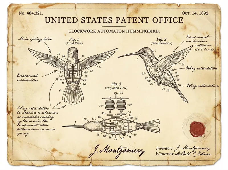 Vintage patent artwork